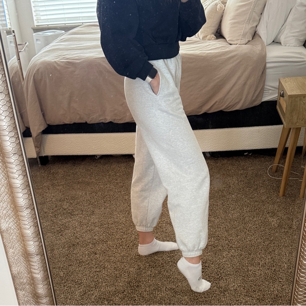 Aritzia Heather Cloud Sweatfleece Mega Joggers